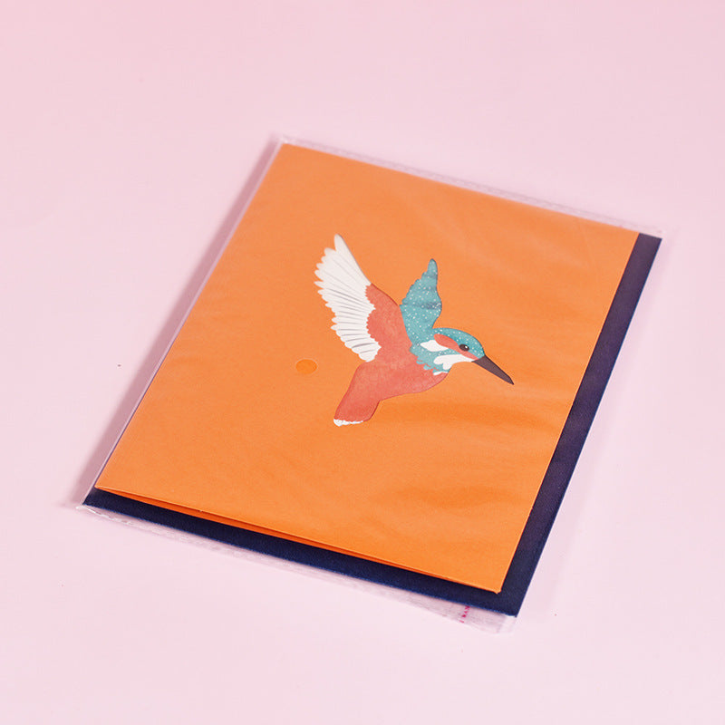 Unique Handmade Hummingbirds Greeting Card: Perfect for Birthdays and Festivals