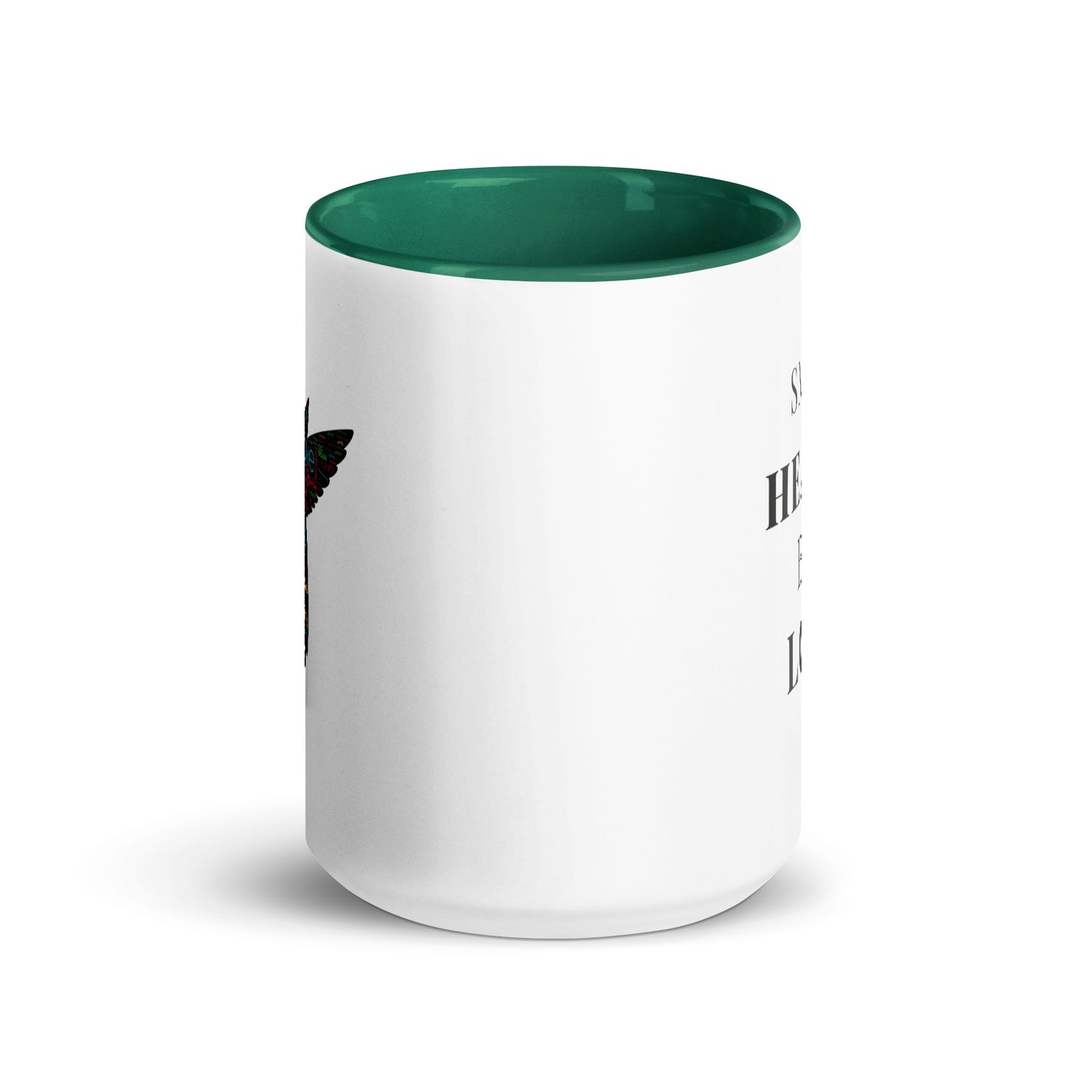 Beautiful Design Hummingbird Mug with Colour Inside Capturing the True Essence: Small Hearts, Big Love