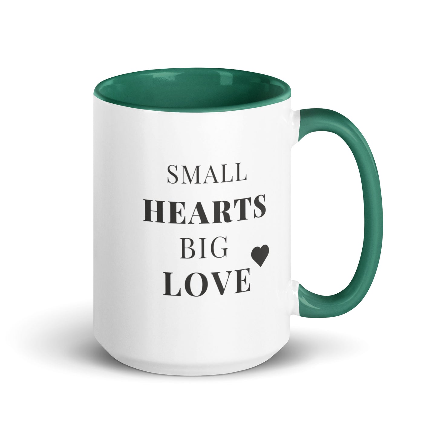 Colourful Hummingbird Mug with Colour Inside Capturing the True Essence: Small Hearts, Big Love