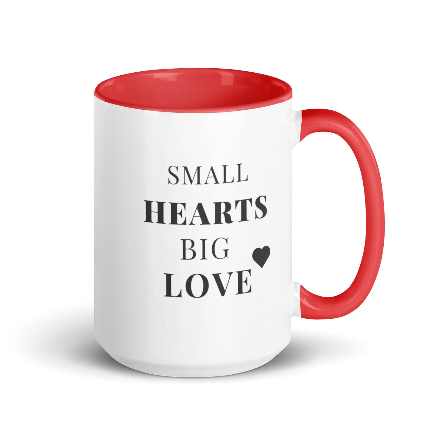 Colourful Hummingbird Mug with Colour Inside Capturing the True Essence: Small Hearts, Big Love