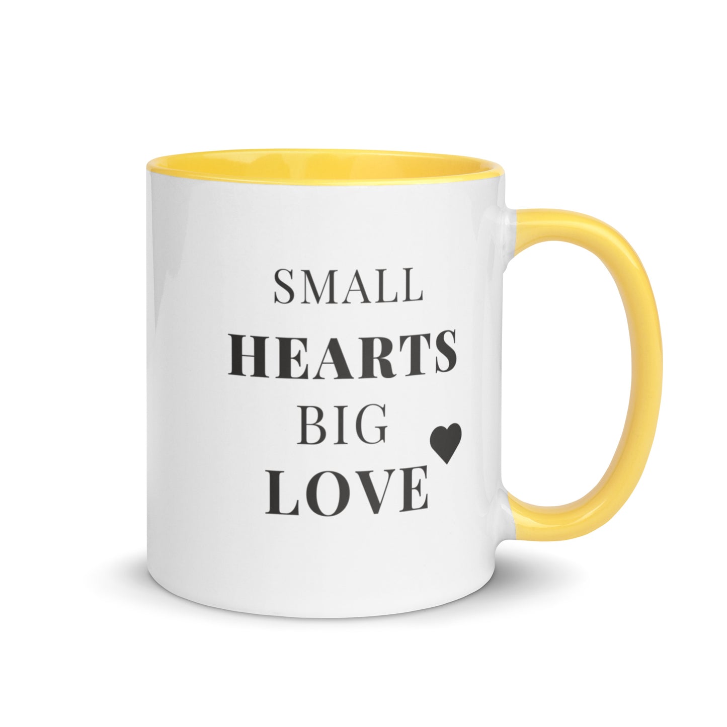 Colourful Hummingbird Mug with Colour Inside Capturing the True Essence: Small Hearts, Big Love